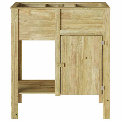 Letto Rialzato Marrone 85 x 46 x 96 cm Legno massello di pino