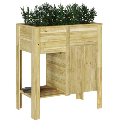 Letto Rialzato Marrone 85 x 46 x 96 cm Legno massello di pino