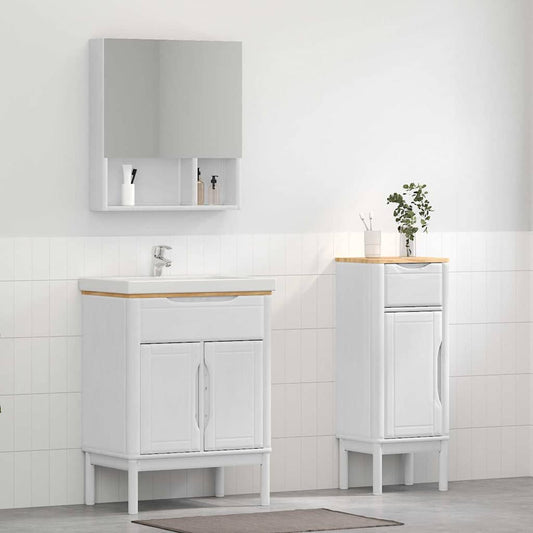 Set di mobili per il bagno con cassetto FLORO 2 pcs Bianco