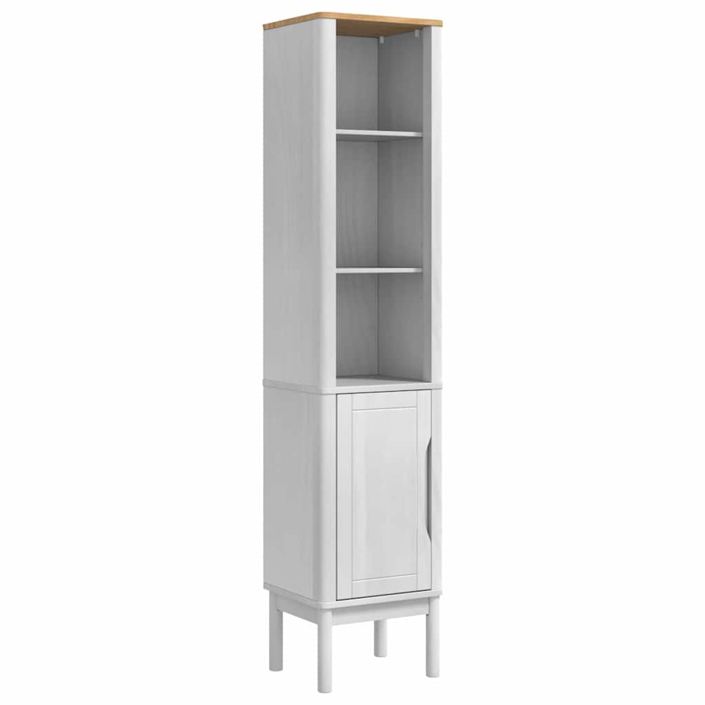 Set di mobili per il bagno con lo scaffale FLORO 2 pcs Bianco | homemem39
