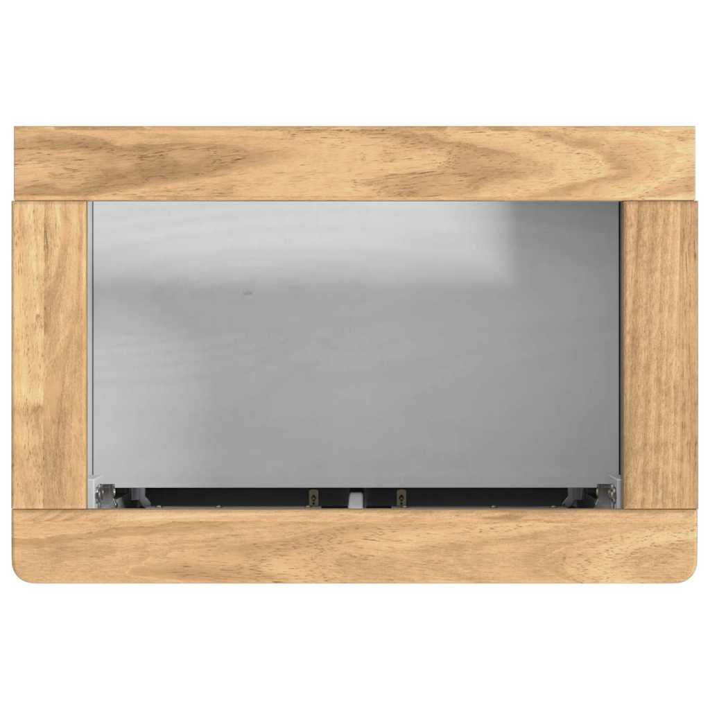 Set di mobili per il bagno con lo scaffale FLORO 2 pcs Bianco | homemem39