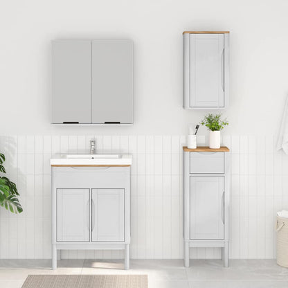 Set di mobili per il bagno con cassetto FLORO 3 pcs Bianco | homemem39