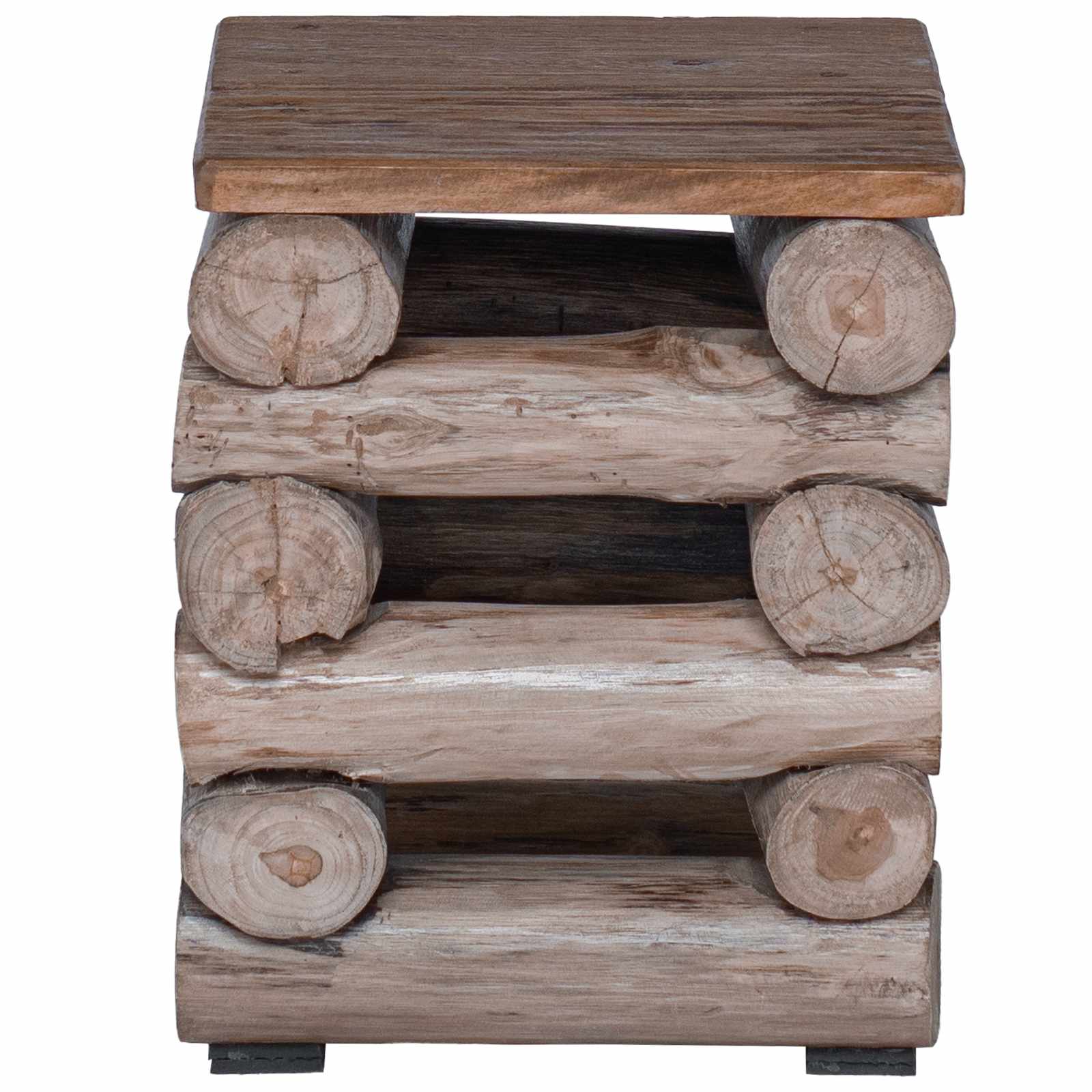 Pouf Naturale 30 x 30 x 38 cm Legno di teak solido | homemem39