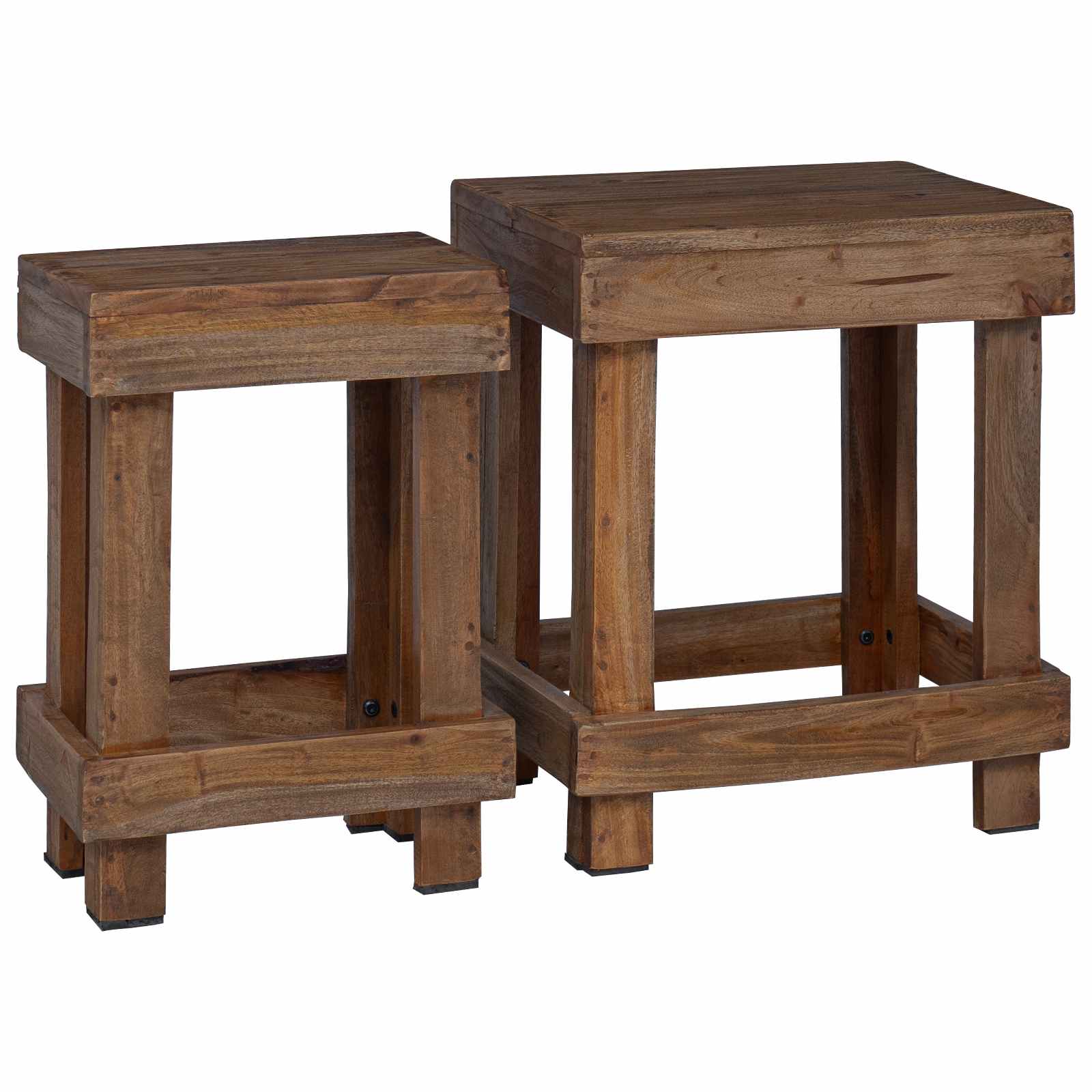 Supporto per piante 2 pcs Marrone 70 x 11 x 27 cm | homemem39