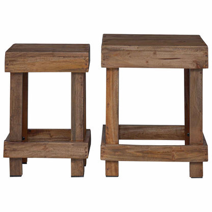 Supporto per piante 2 pcs Marrone 70 x 11 x 27 cm | homemem39