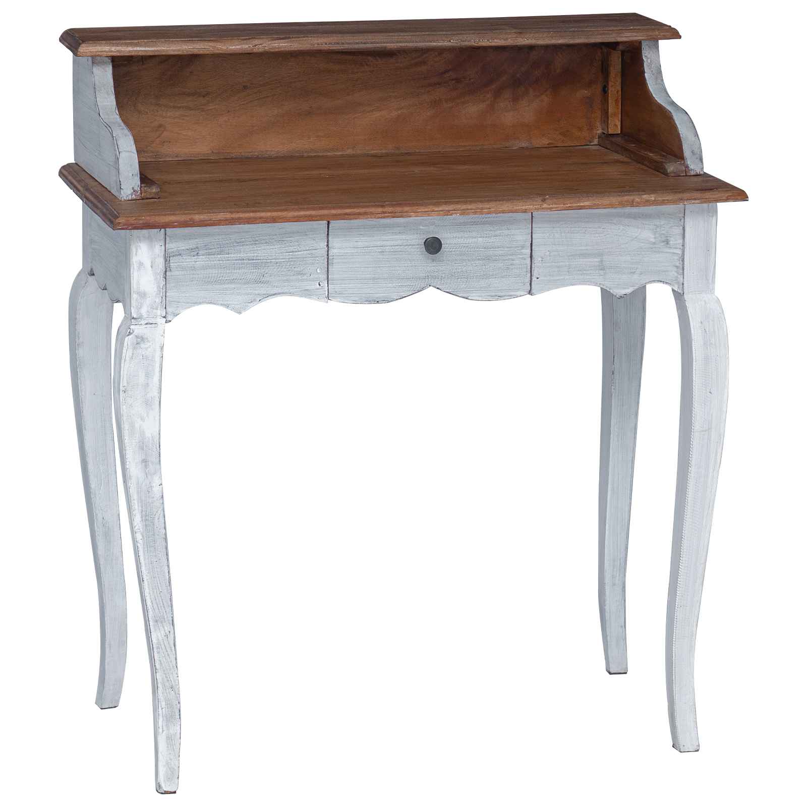 Scrivania con cassetto Marrone e bianco 80 x 40 x 92 cm | homemem39