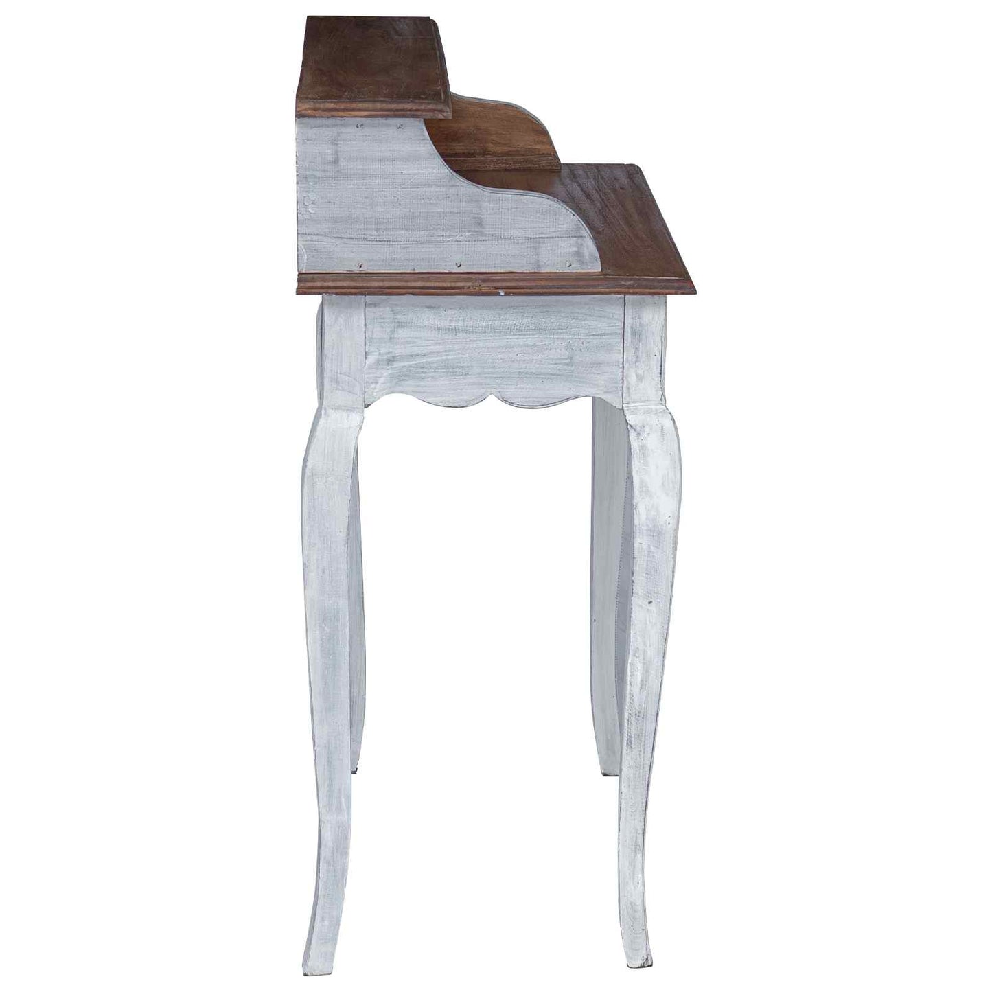 Scrivania con cassetto Marrone e bianco 80 x 40 x 92 cm | homemem39