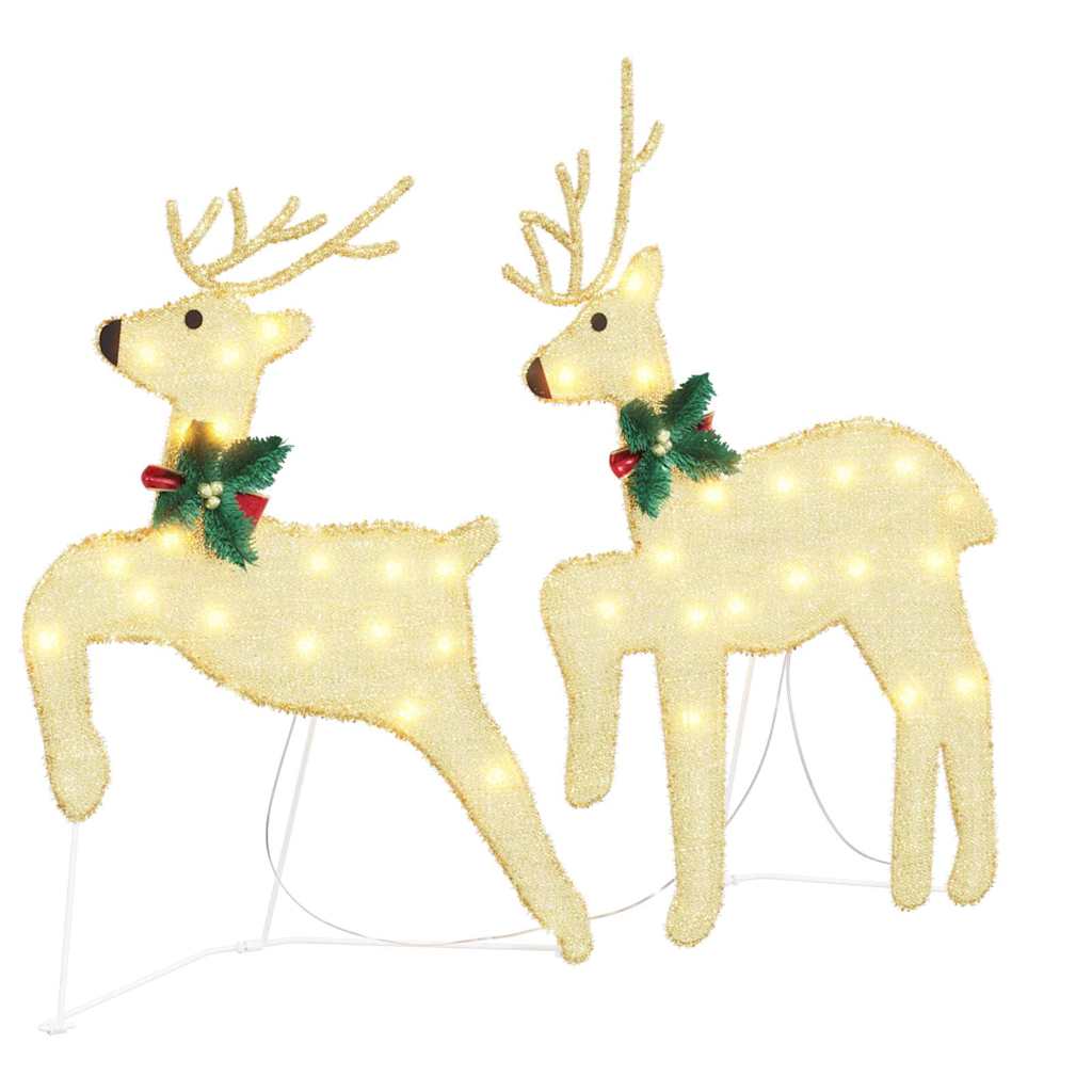 Renne LED 7 pcs Oro Tessuto | homemem39
