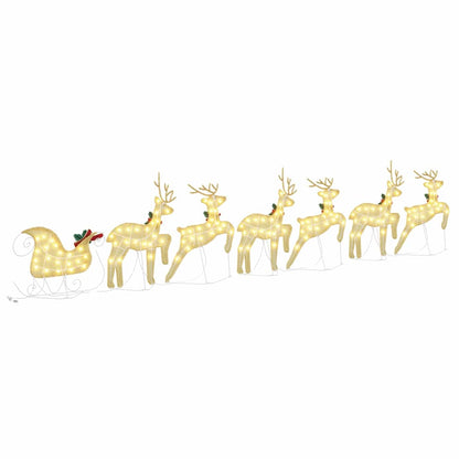 Renne LED 7 pcs Oro Tessuto | homemem39