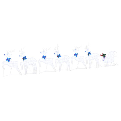 Renne LED 7 pcs Bianco Tessuto | homemem39