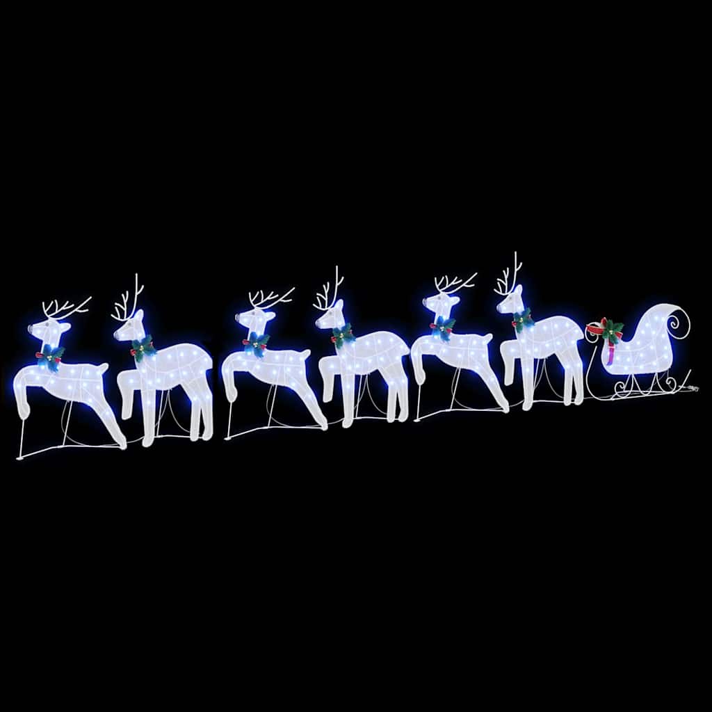 Renne LED 7 pcs Bianco Tessuto | homemem39