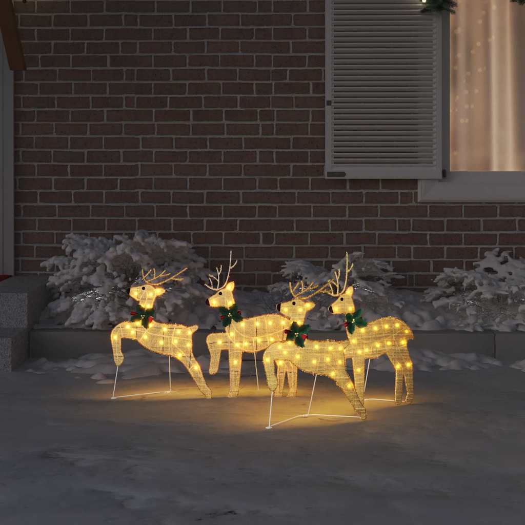 Renne LED 4 pcs Oro Tessuto | homemem39