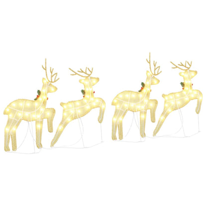 Renne LED 4 pcs Oro Tessuto | homemem39