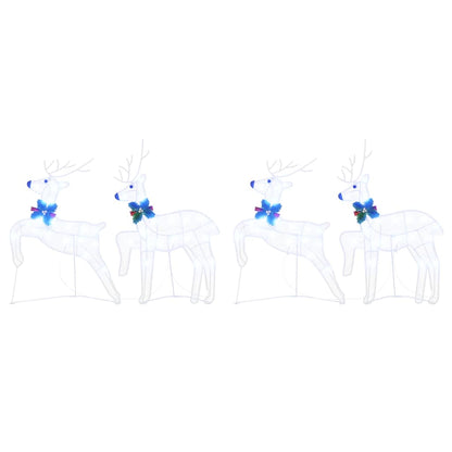 Renne LED 4 pcs Bianco Tessuto | homemem39