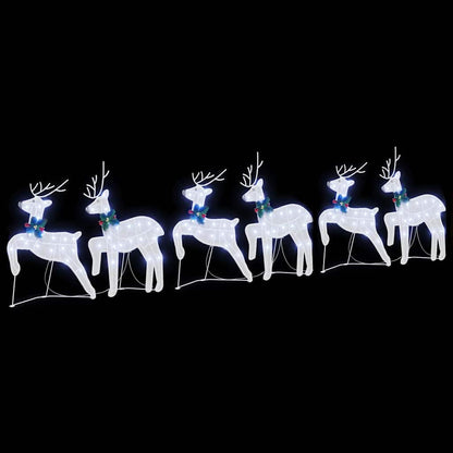 Renne LED 6 pcs Bianco Tessuto | homemem39