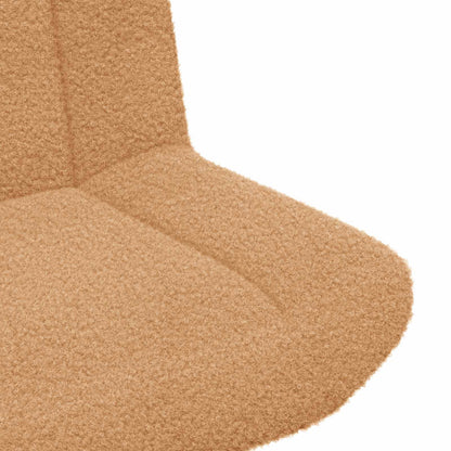 Sedia girevole Beige 63 x 75 x 76 cm Pelle di Pecora