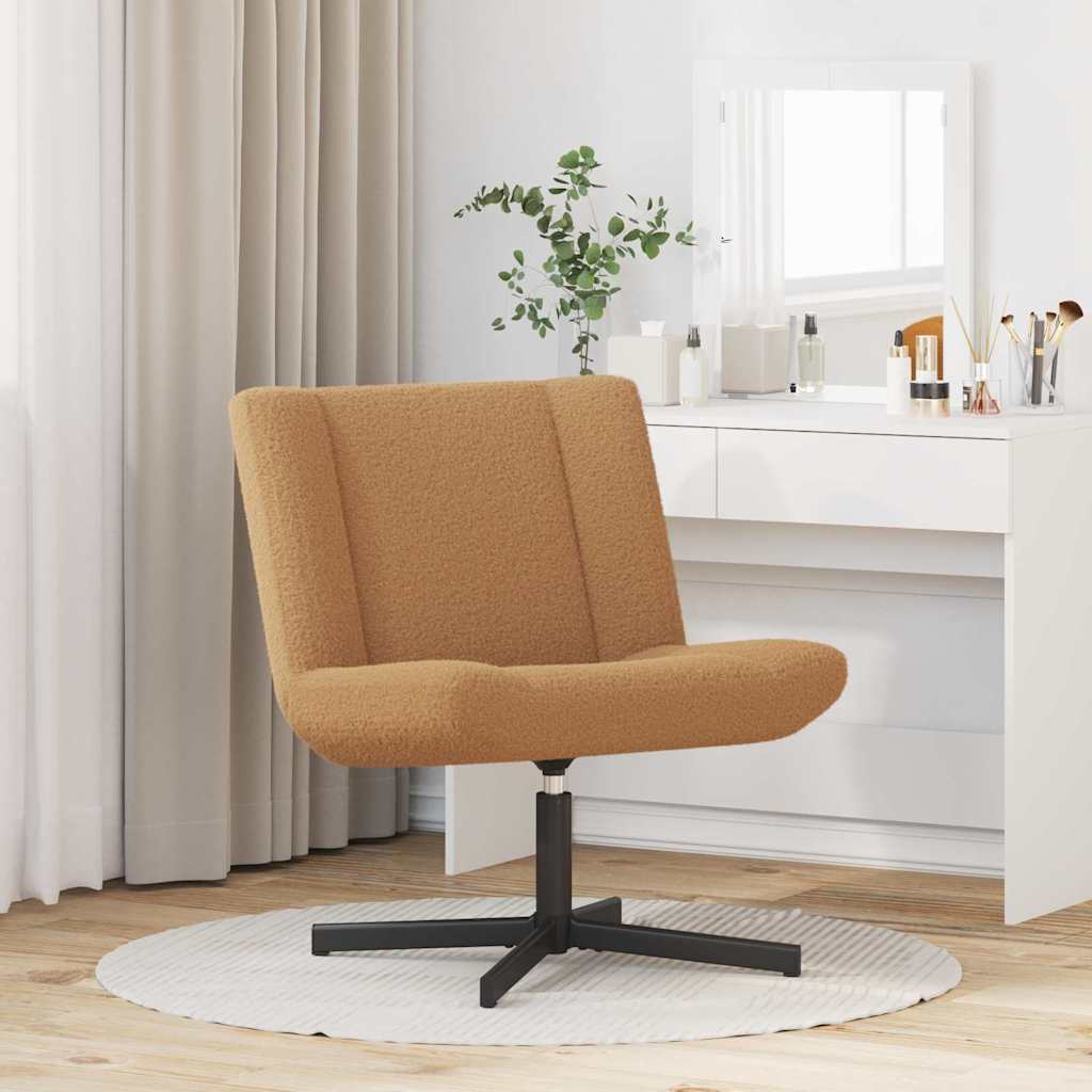 Sedia girevole Beige 63 x 75 x 76 cm Pelle di Pecora - homemem39