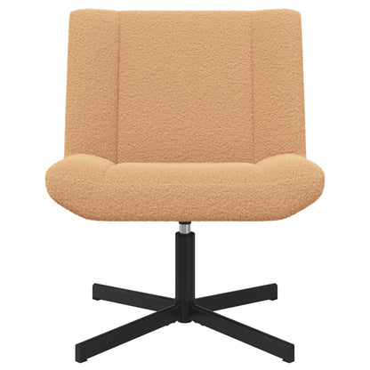 Sedia girevole Beige 63 x 75 x 76 cm Pelle di Pecora