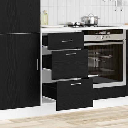 Base per Cucina Rovere Nero 40 x 46 x 81,5 cm Legno multistrato | homemem39