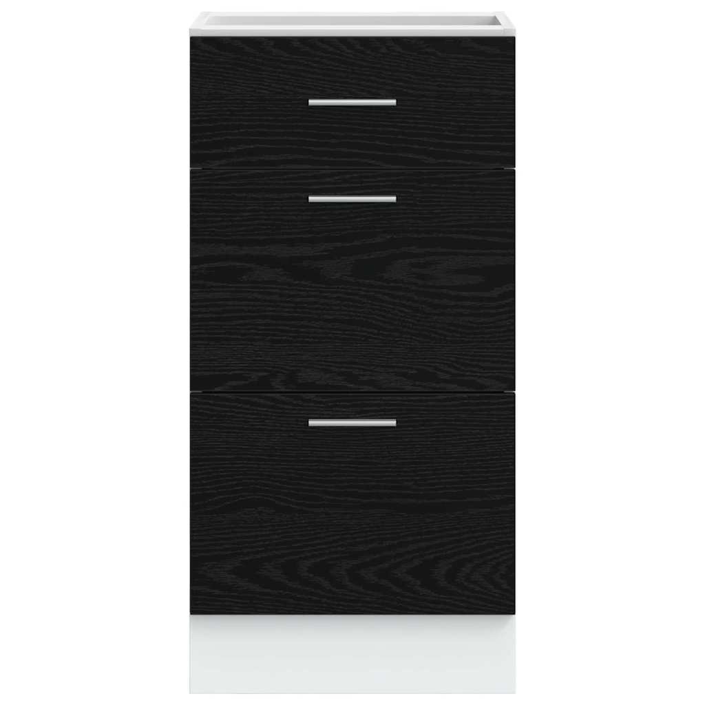 Base per Cucina Rovere Nero 40 x 46 x 81,5 cm Legno multistrato | homemem39