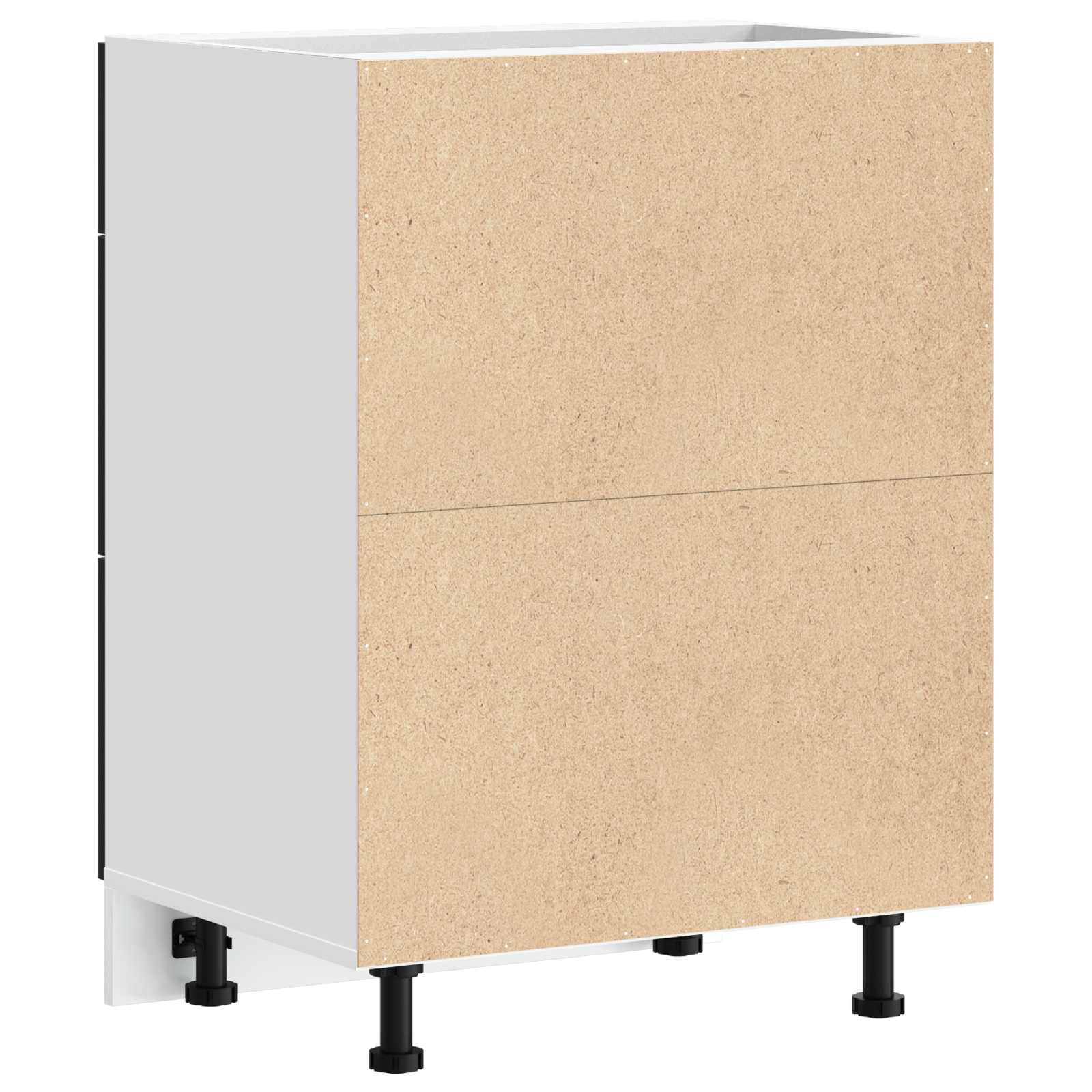Base per Cucina Rovere Nero 60 x 46 x 81,5 cm Legno multistrato | homemem39