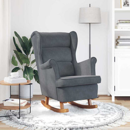 Sedia a dondolo Grigio scuro 92 x 71 x 100 cm Legno compensato | homemem39
