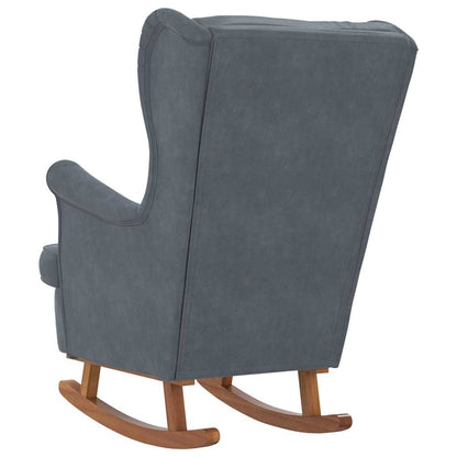 Sedia a dondolo Grigio scuro 92 x 71 x 100 cm Legno compensato | homemem39