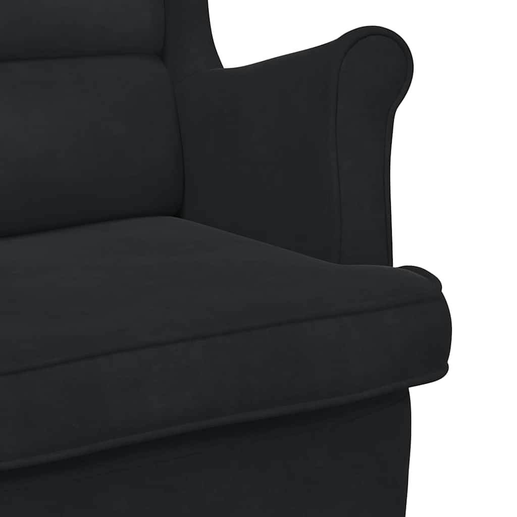 Sedia a dondolo Nero 92 x 71 x 100 cm Legno compensato | homemem39