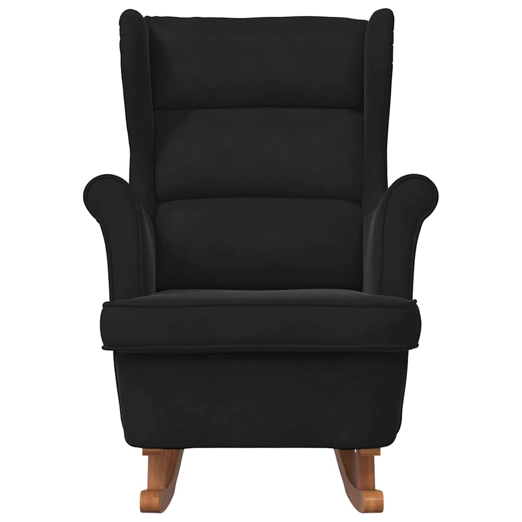 Sedia a dondolo Nero 92 x 71 x 100 cm Legno compensato | homemem39