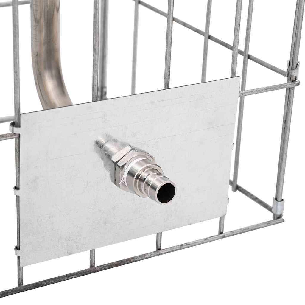 Colonna Gabion Argento 25 x 25 x 50 cm Acciaio inossidabile