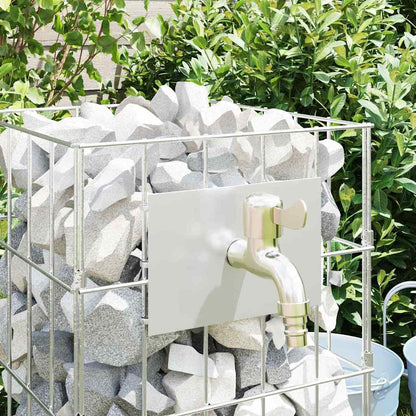 Colonna Gabion Argento 25 x 25 x 50 cm Acciaio inossidabile