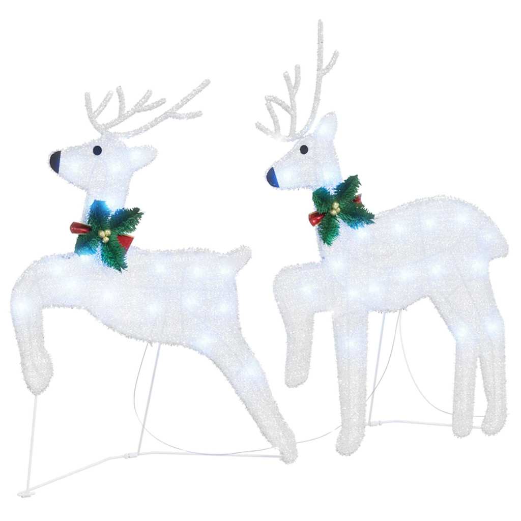 Renne LED 2 pcs Bianco Freddo Tessuto | homemem39
