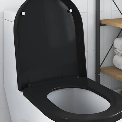 Sedile del WC Nero 48 x 36.5 x 4.5 cm Polipropilene