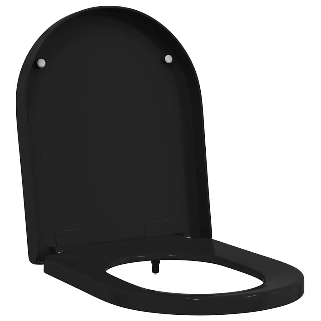 Sedile del WC Nero 48 x 36.5 x 4.5 cm Polipropilene