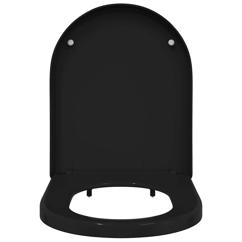 Sedile del WC Nero 48 x 36.5 x 4.5 cm Polipropilene