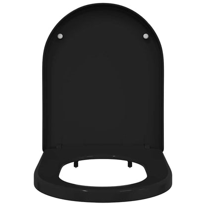 Sedile del WC Nero 48 x 36.5 x 4.5 cm Polipropilene