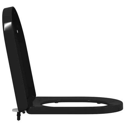 Sedile del WC Nero 48 x 36.5 x 4.5 cm Polipropilene