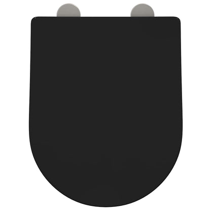 Sedile del WC Nero 48 x 36.5 x 4.5 cm Polipropilene