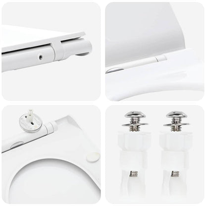 Sedile del WC Bianco 48.5 x 36 x 5 cm Polipropilene