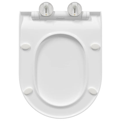 Sedile del WC Bianco 48.5 x 36 x 5 cm Polipropilene