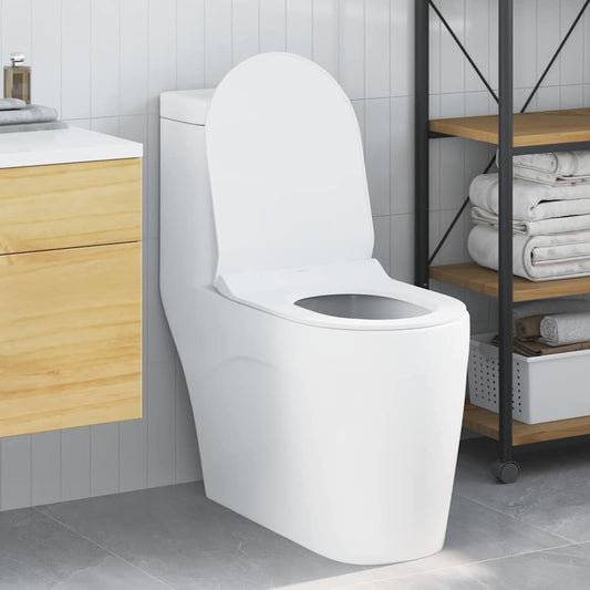 Sedile del WC Bianco 48.5 x 36 x 5 cm Polipropilene