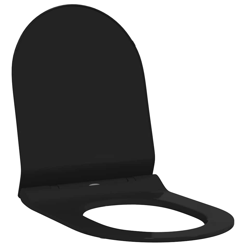 Sedile del WC Nero 48.5 x 36 x 5 cm Polipropilene