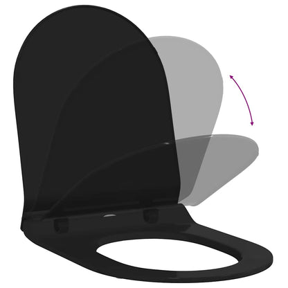 WC adatto per Sedile Nero 50 x 36 x 5 cm Polipropilene