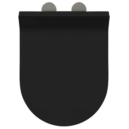 Sedile del WC Nero 48.5 x 36 x 5 cm Polipropilene