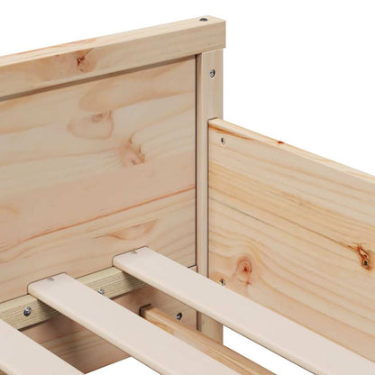 Struttura del letto Marrone 80 x 200 cm Legno di pino massello