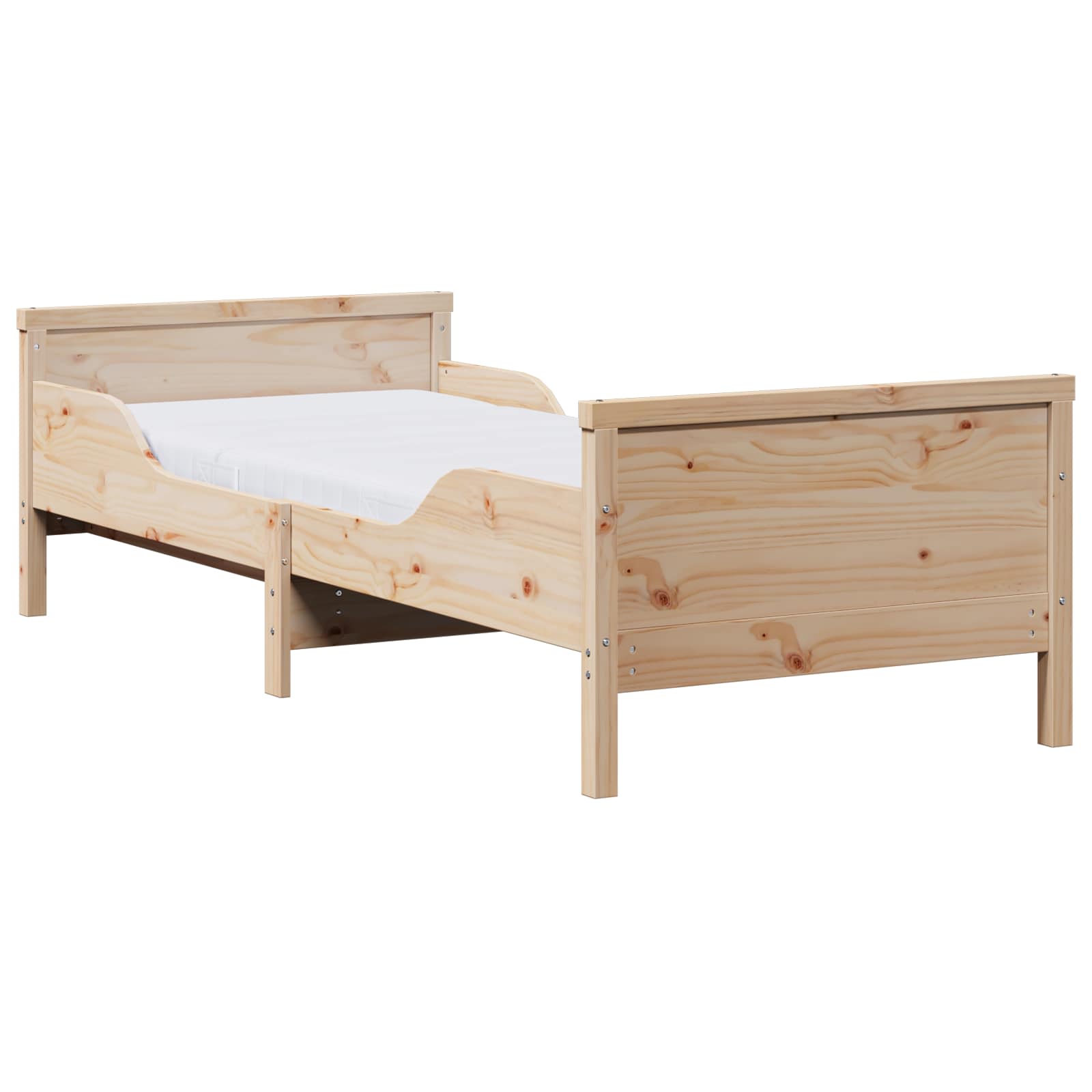 Struttura letto con materasso estensibile Marrone 80 x 200 cm | homemem39
