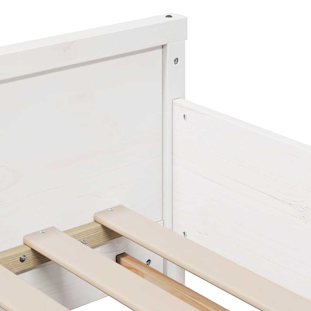 Struttura del letto Bianco 80 x 200 cm Legno di pino massello