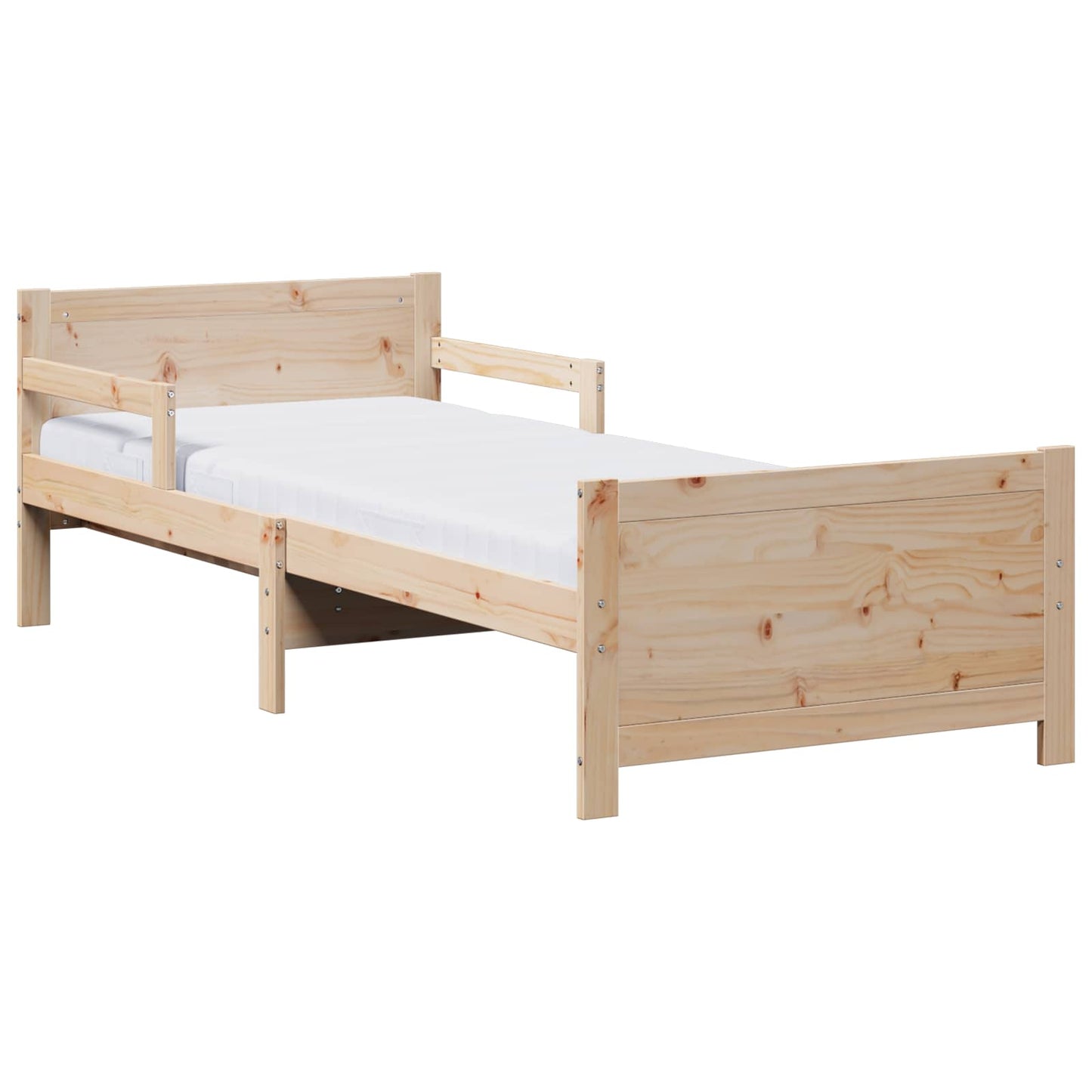 Struttura letta con materasso estensibile Marrone 80 x 200 cm | homemem39