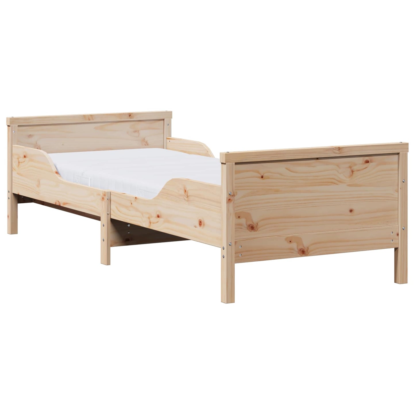 Struttura letto con materasso estensibile Marrone 80 x 200 cm | homemem39