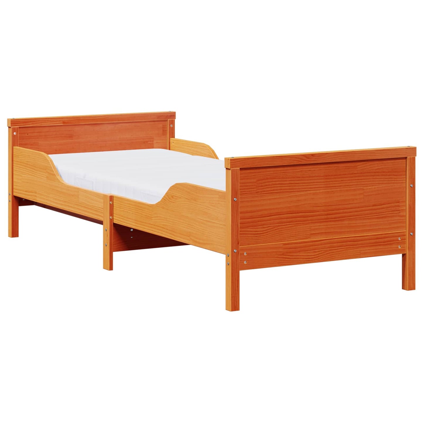 Struttura letto con materasso estensibile Marrone 80 x 200 cm | homemem39